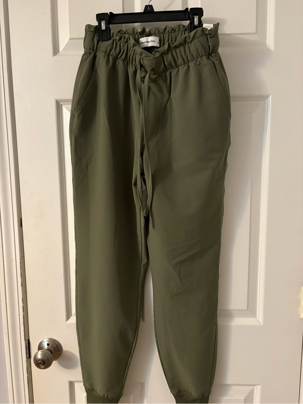 Abercrombie & Fitch Olive Drawstring Jogger Pants
